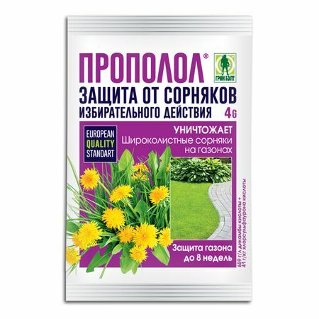 Herbicid Propolol selektiv virkning til græsplæner 4g