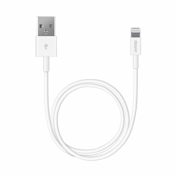 Kabel Deppa (72230) Apple 8-benet, iPhone 5/6/7, hvid, 3 m