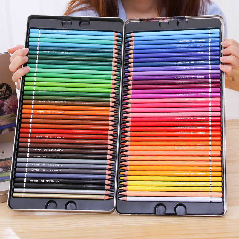 Set di matite colorate Deli 24/48/72 colori pittura disegno arte forniture