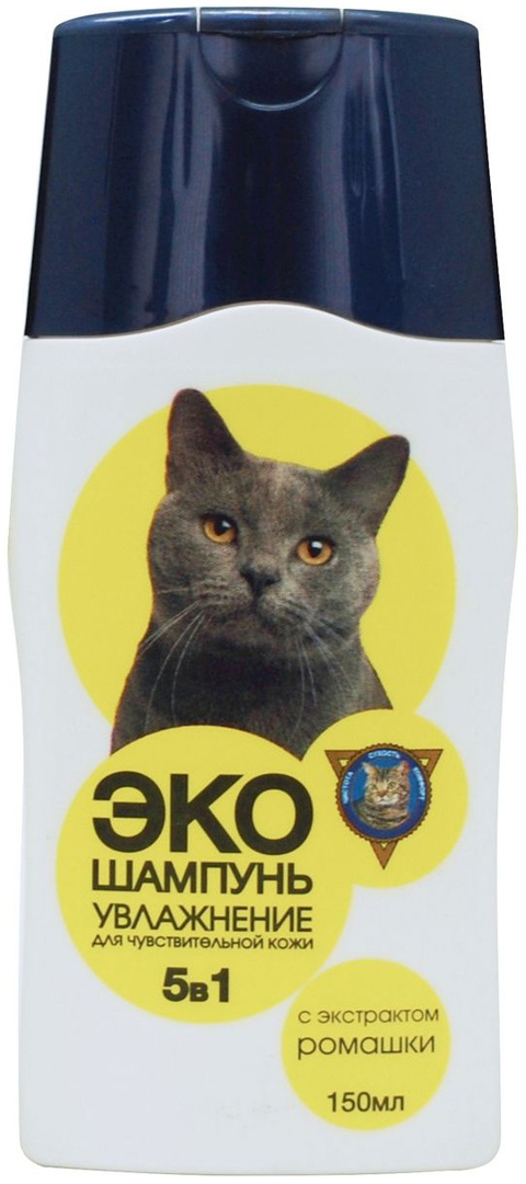 Shampoo lemmikkieläimille Barsik ECO kissoille, joilla on herkkä iho 150 ml