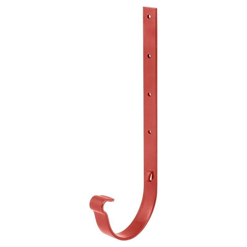 Soporte para canalón de metal MUROL, color rojo, 210 mm