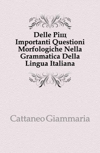 Delle Piu Importanti Questionsi Morfologiche Nella Grammatica Della Lingua Italiana