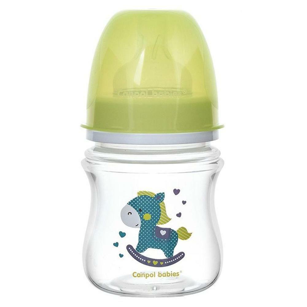 Flaska Canpol EasyStart Toys anti-colic, PP, 0+, 120 ml, 35/220, grön