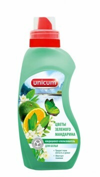מרכך-שטיפת פרחי מנדרינה ירוקים של UNiCUM, 750 מ" ל