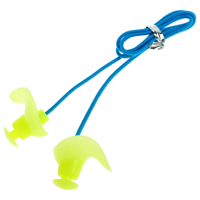 Tampões de ouvido de natação com corda, silicone, misturar cores