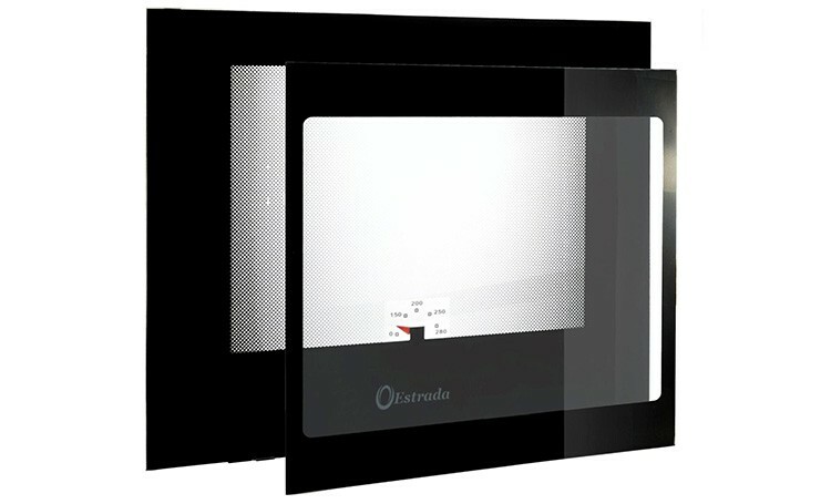 Os fornos para limpeza por pirólise são equipados com vidros especiais resistentes ao calor