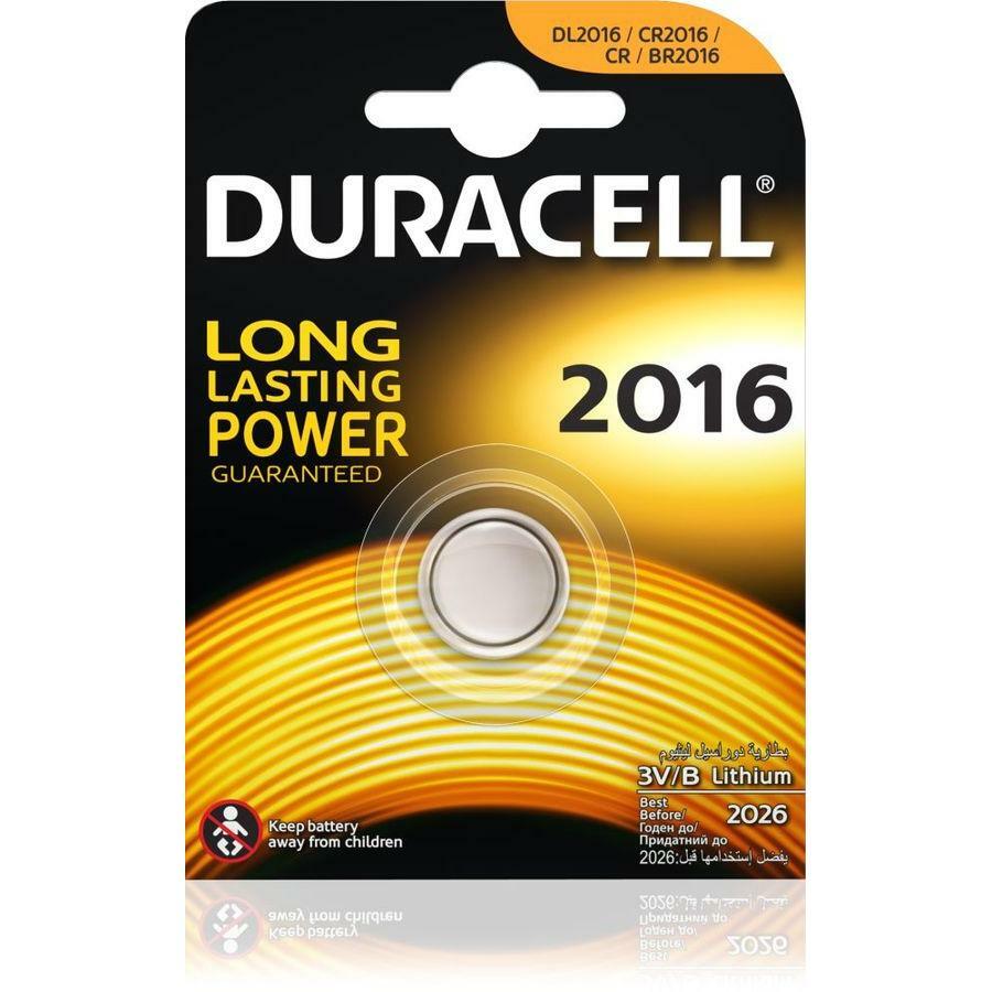 Batería CR2016 Duracell DL2016 (1pc)