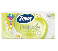 Zewa Deluxe toaletní papír, třívrstvý, 8 rolí (heřmánek)