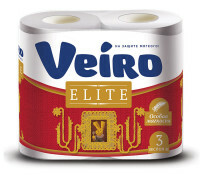 Linia Veiro Elite toiletpapier, wit, 3-laags (4 rollen)
