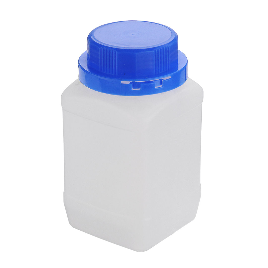 Ml műanyag négyzet alakú minta tömítőcső széles szájú reagens palackok kék kupakkal