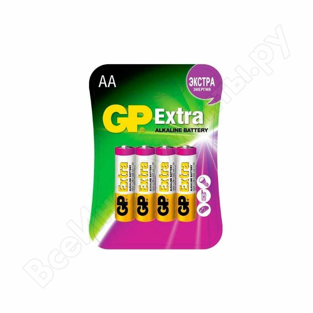 Baterie alkaliczne gp aa 4 szt extra alkaliczne 15a 15ax-2cr4 extra