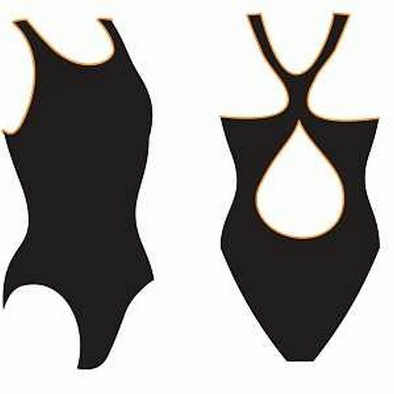 Dámske plavky Atemi, pretekárka s výrezom SW 2 1 čierna s lemovaním