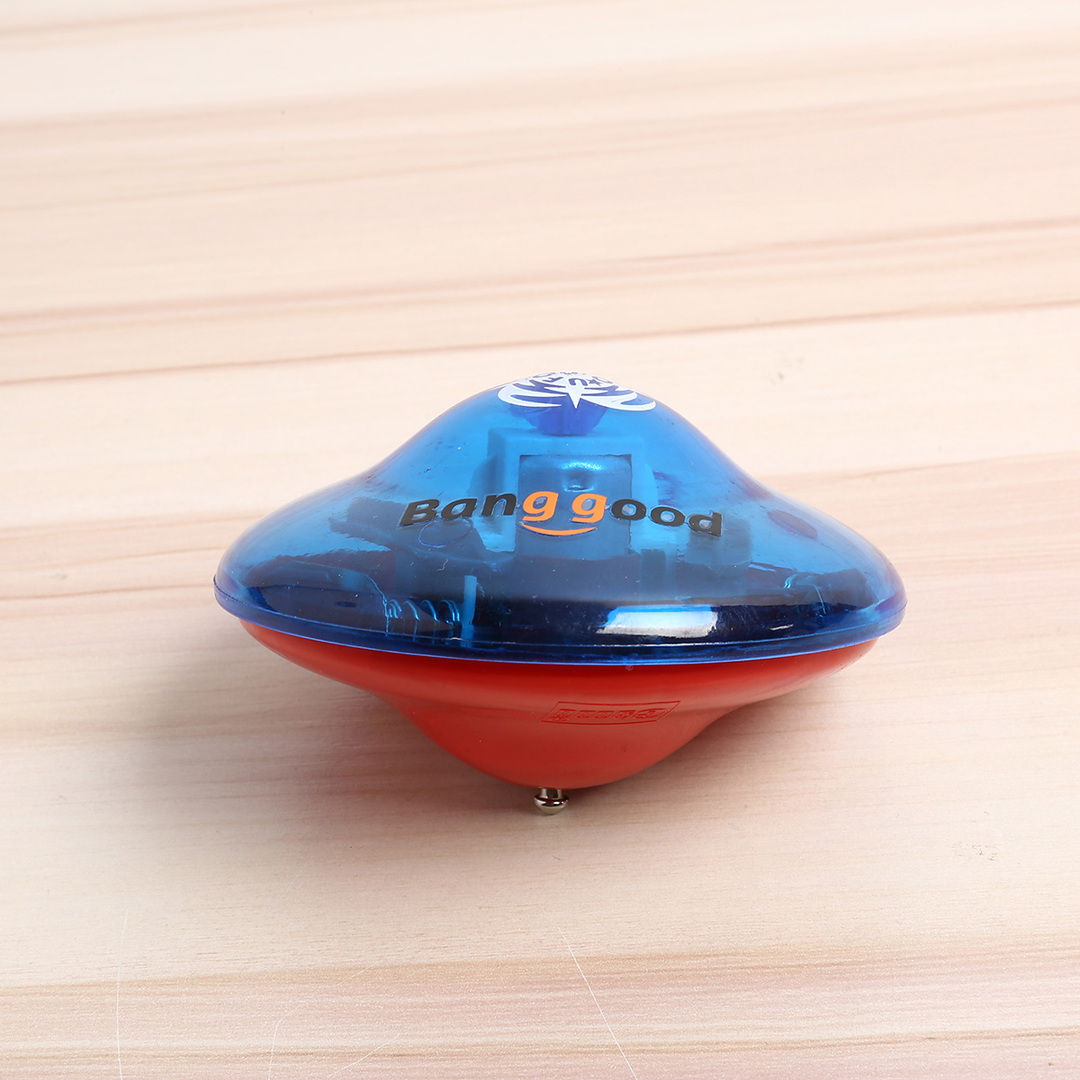  Värikäs seisova ufo -drift -taskulamppu, joka pyörii auki avaimella