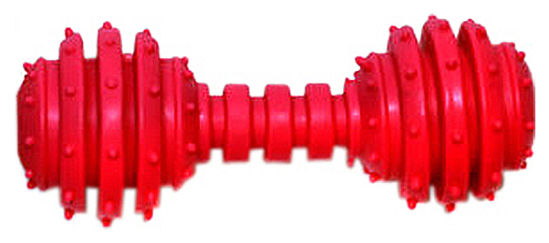 Zabawka dla psa HOMEPET Hantle stomatologiczne z dzwonkiem TPR 12cm