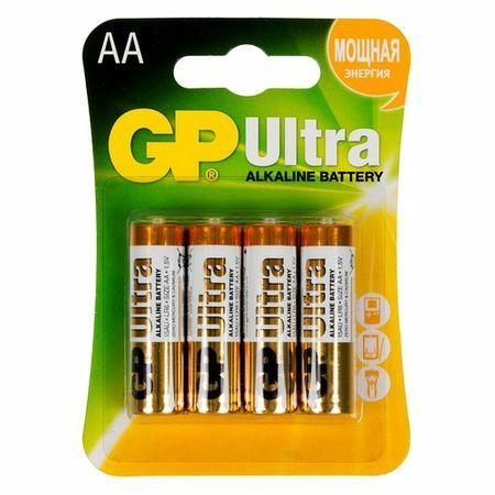 AA Batterij GP Ultra Alkaline 15AU LR6, 4 st.