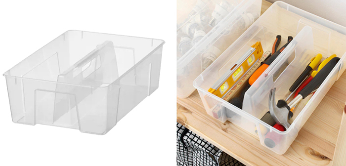 Dwukomorowa wkładka pozwala efektywniej wykorzystać przestrzeń szuflady